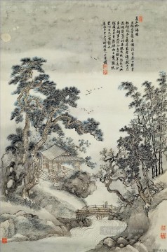 Wanghui songs of plum in summer antique Chinese Oil Paintings